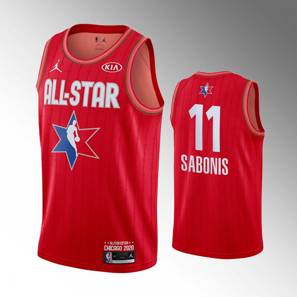 Maillot All Star 2020 Homme Domantas Sabonis 11 Rouge
